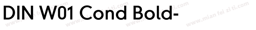 DIN W01 Cond Bold字体转换